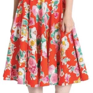 Hell Bunny Margarita Tropical Floral Skirt